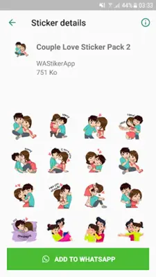 Love Sticker Packs For WhatsApp android App screenshot 2